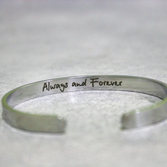 Always & Forever Bracelet Gifts in STEEL SILVER - Picture 1 of 1